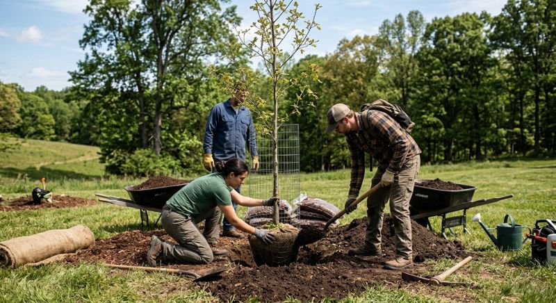 Oak Tree Planting in Ventura County, CA